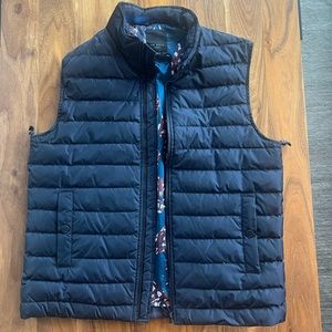Ted Baker London Navy Men’s Quilted Puffer Vest 100% Duck Down Size Large (4)